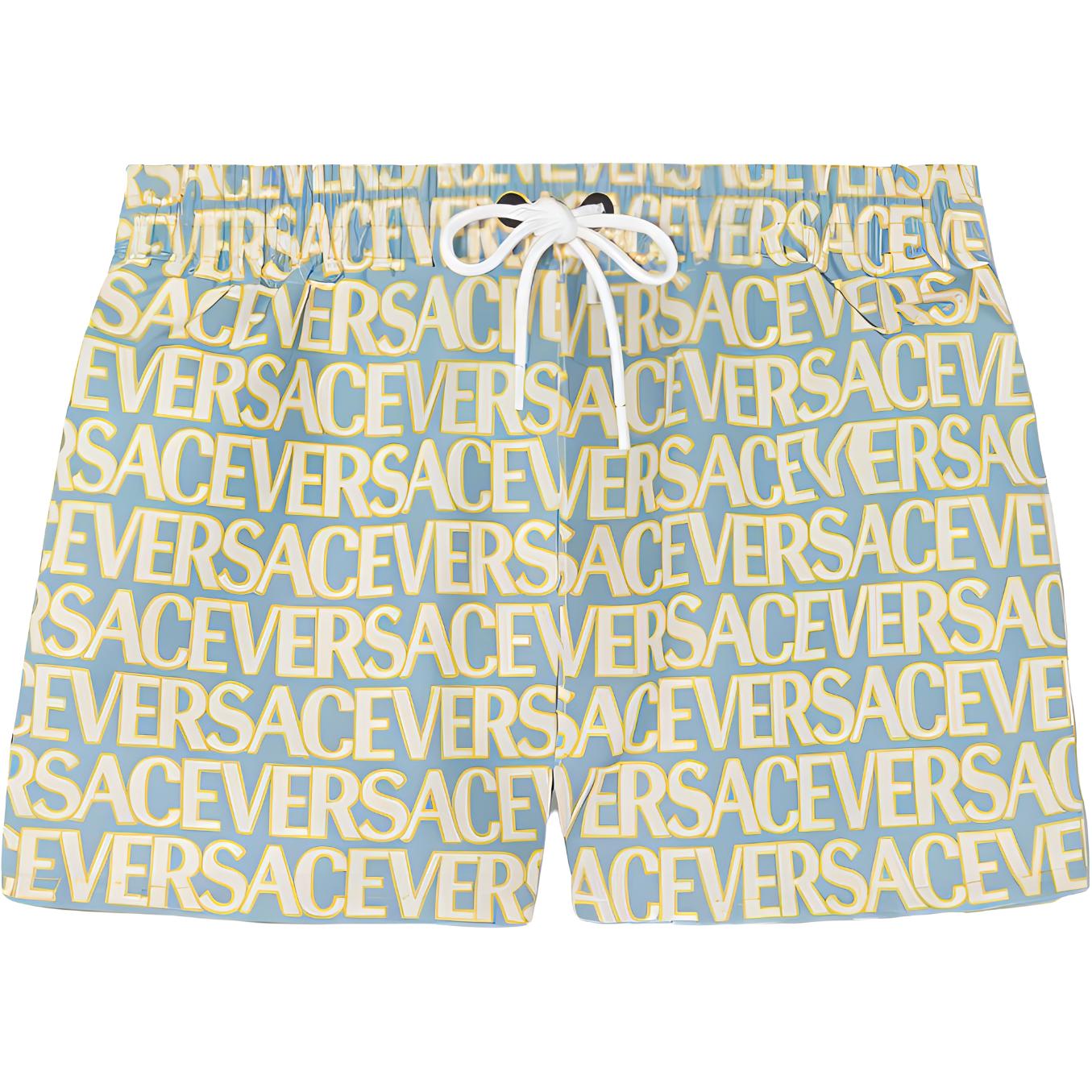 VERSACE  Multicolor Drawstring Letter Print Swim Shorts 1002516-1A07856-5V510