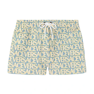VERSACE Multicolor Drawstring Letter Print Swim Shorts 1002516-1A07856-5V510