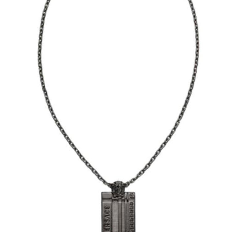 Order VERSACE  Necklace - Black Distressed Finish Classic Design 1001440-1A00620-3J090