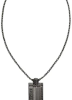 Order VERSACE 項鍊 - 黑色做舊經典設計 1001440-1A00620-3J090