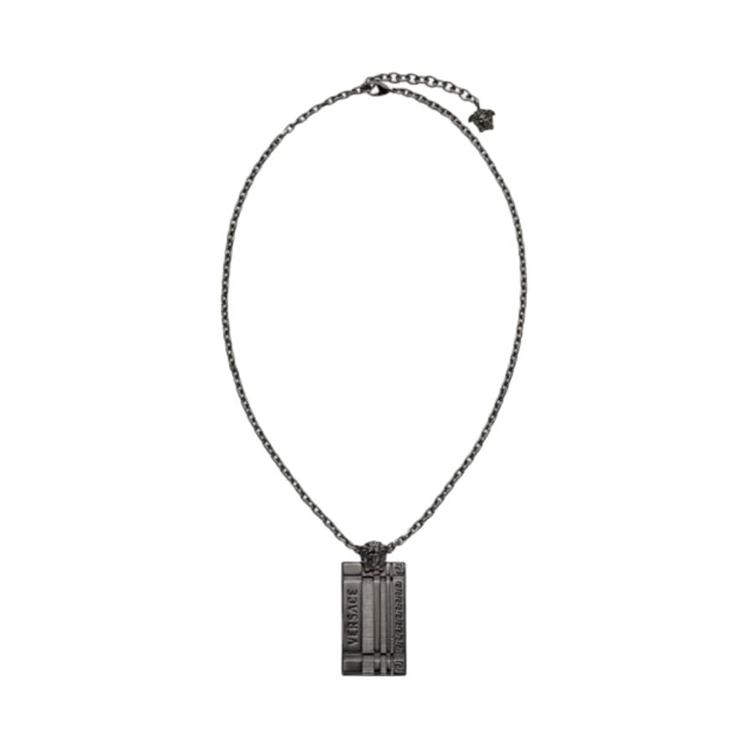 Lookbook VERSACE  Necklace - Black Distressed Finish Classic Design 1001440-1A00620-3J090