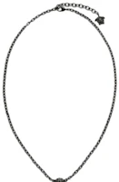 Shop VERSACE 項鍊 - 黑色做舊經典設計 1001440-1A00620-3J090
