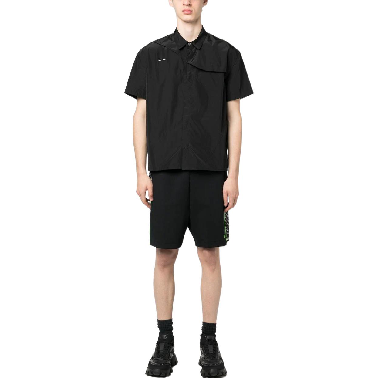 VERSACE  Patterned Print Striped Casual Shorts - Black 1008814-1A05640-5B970 圖 3