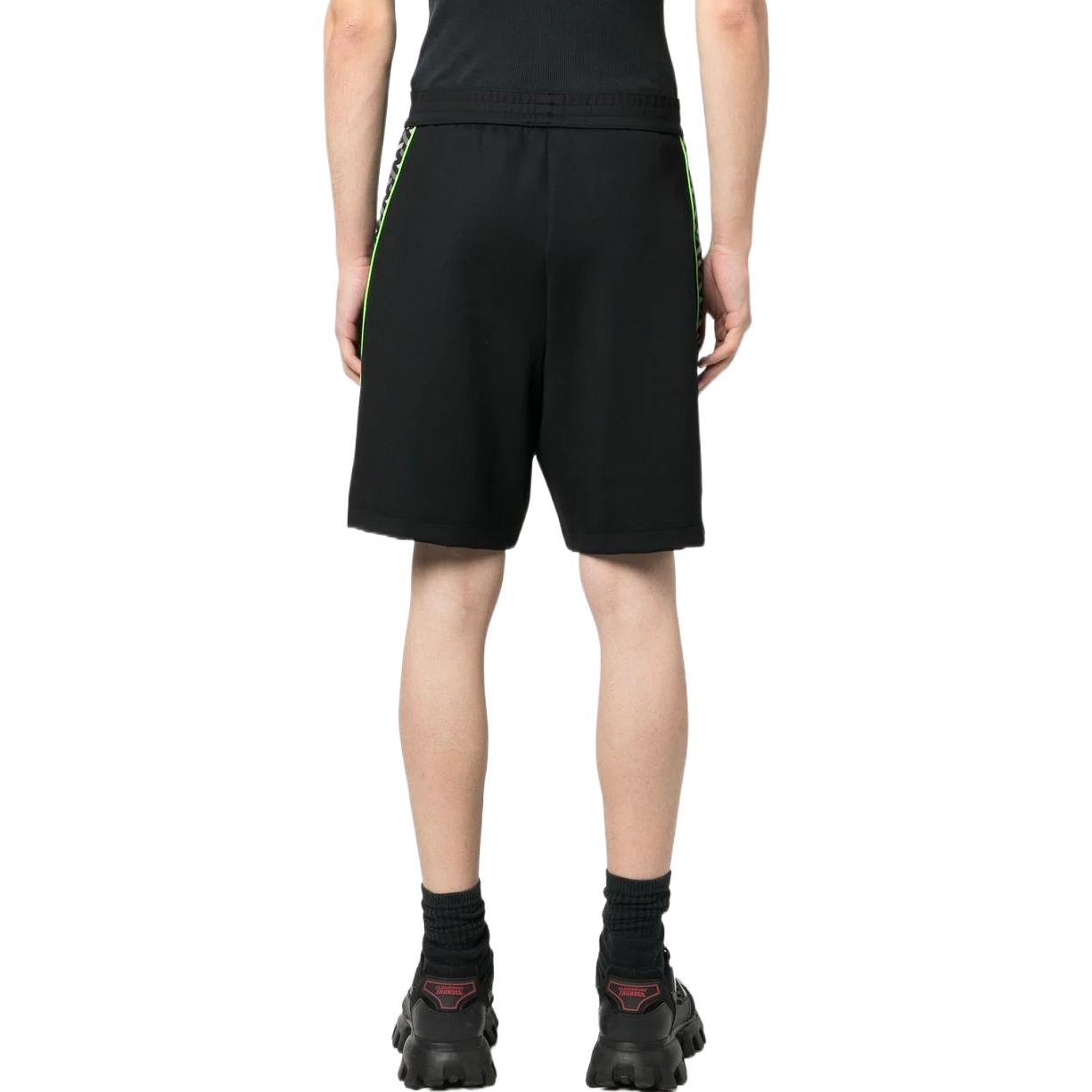 VERSACE  Patterned Print Striped Casual Shorts - Black 1008814-1A05640-5B970 圖 4