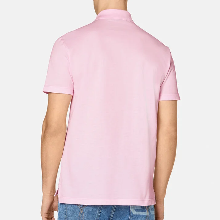 Purchase 范思哲粉色纯色美杜莎刺绣短袖POLO衫 A87427-A237141-2P810