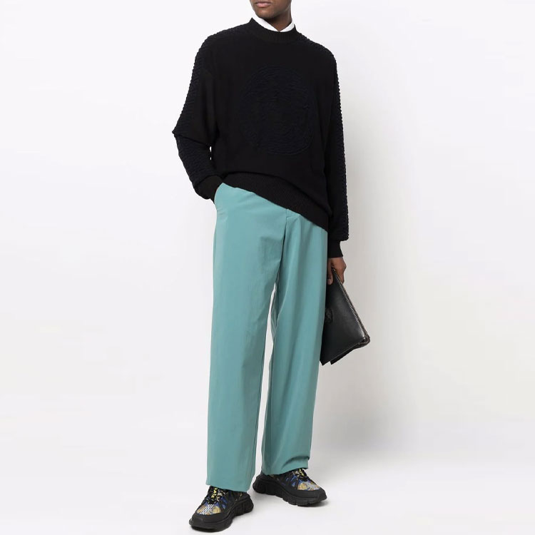 VERSACE  Pullover Sweatshirt Black Greek Pattern Print 1003120-1A02223-1B000 圖 3