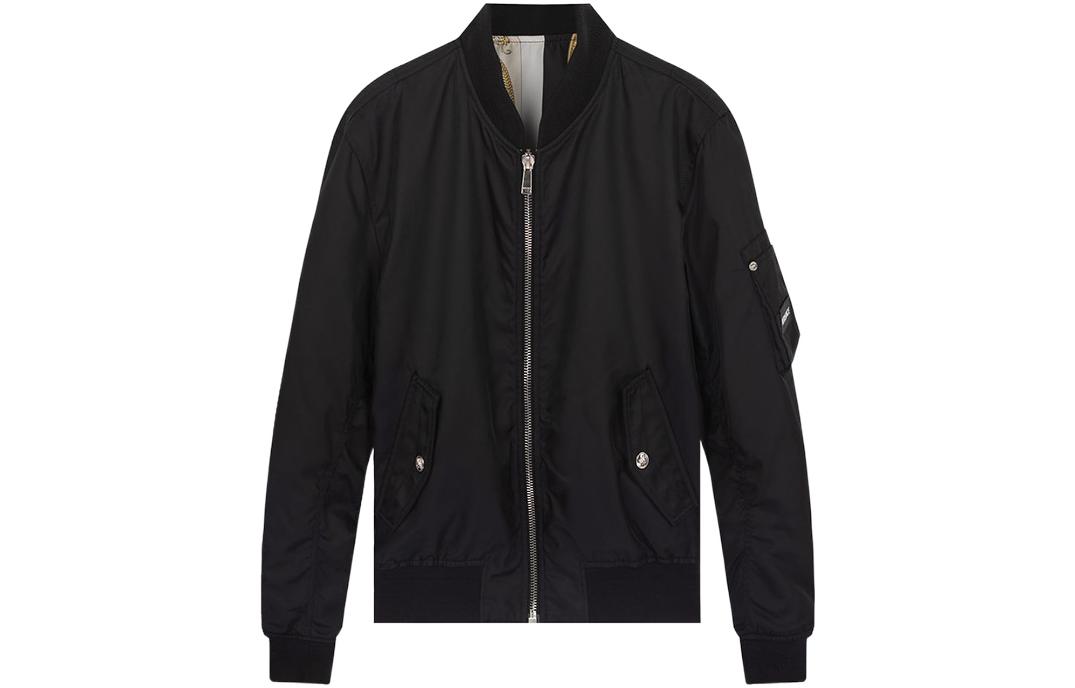 VERSACE  Reversible Baroque Print Bomber Jacket Black A88323-1F00440-5W060