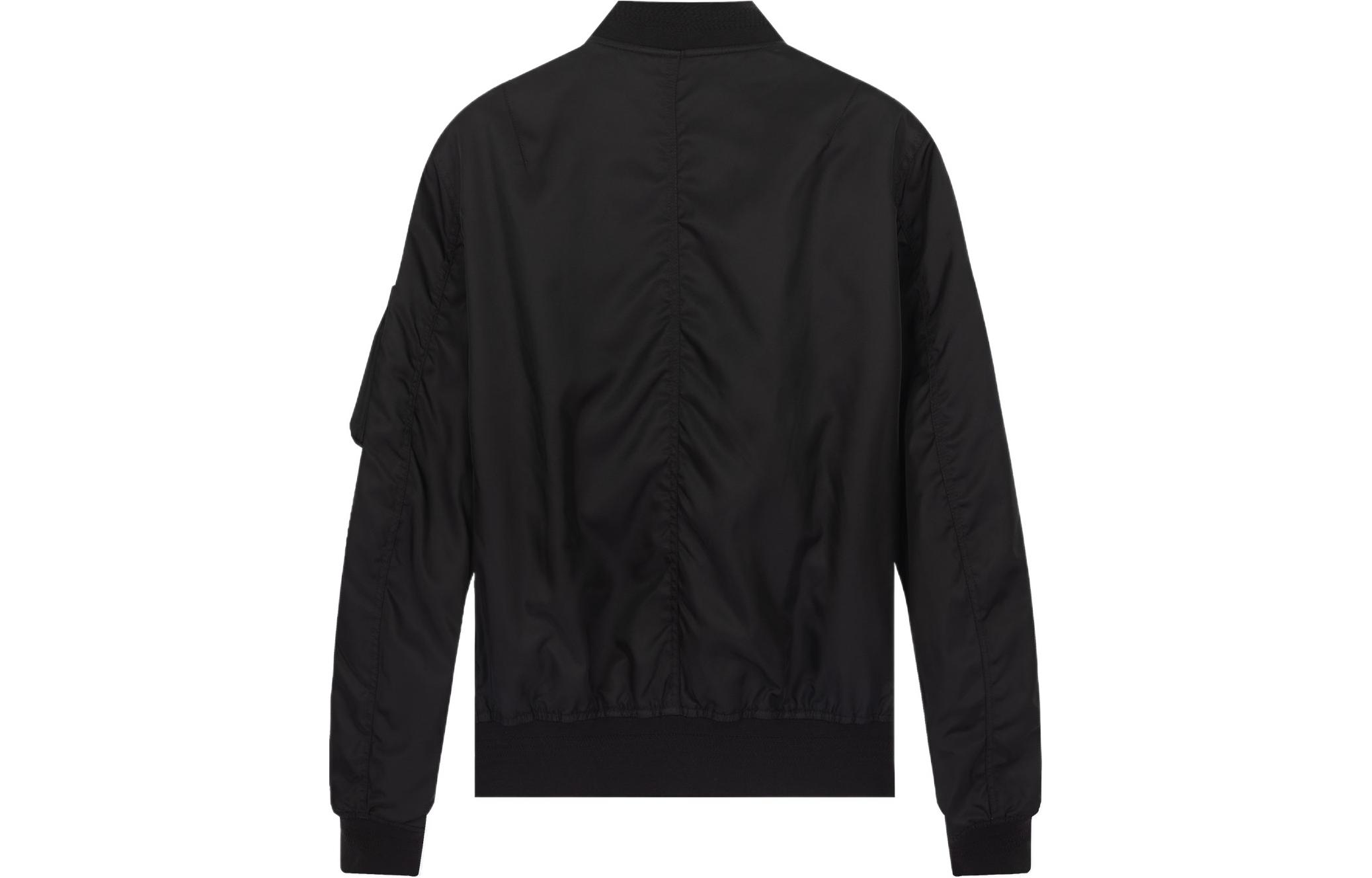 Lookbook VERSACE Jaket Bomber Reversible Motif Baroque Hitam. A88323-1F00440-5W060