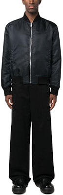 VERSACE Reversible Bomber Jacket Zip-Up Blue/Black Casual Outerwear 1008619-1A07678-5K130 Lookbook VERSACE Reversible Bomber Jacket Zip-Up Blue/Black Casual Outerwear 1008619-1A07678-5K130