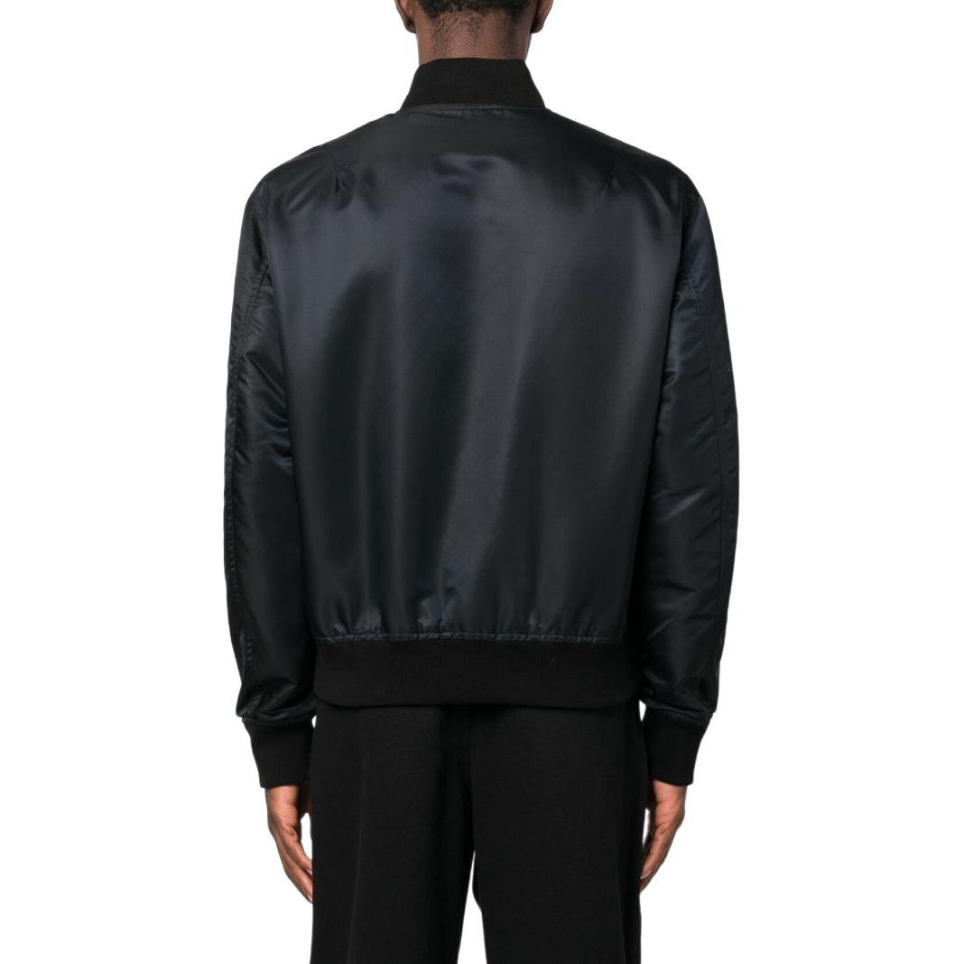 Purchase VERSACE  Reversible Bomber Jacket Zip-Up Blue/Black Casual Outerwear 1008619-1A07678-5K130