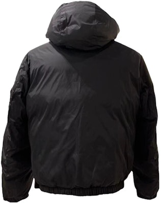 VERSACE Reversible Letter Print Hooded Down Jacket - Black. 1002751-1A02301-5B040 Purchase VERSACE Reversible Letter Print Hooded Down Jacket - Black. 1002751-1A02301-5B040