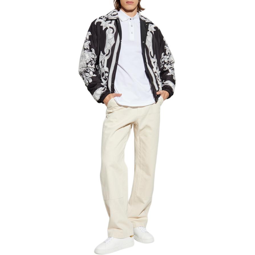 VERSACE  Reversible Patterned Print Long Sleeve Jacket - Black 1020757-1A15060-5B950 圖 3