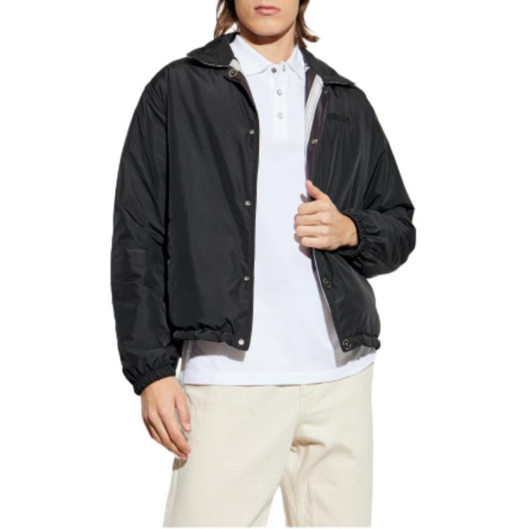 VERSACE  Reversible Patterned Print Long Sleeve Jacket - Black 1020757-1A15060-5B950 圖 5