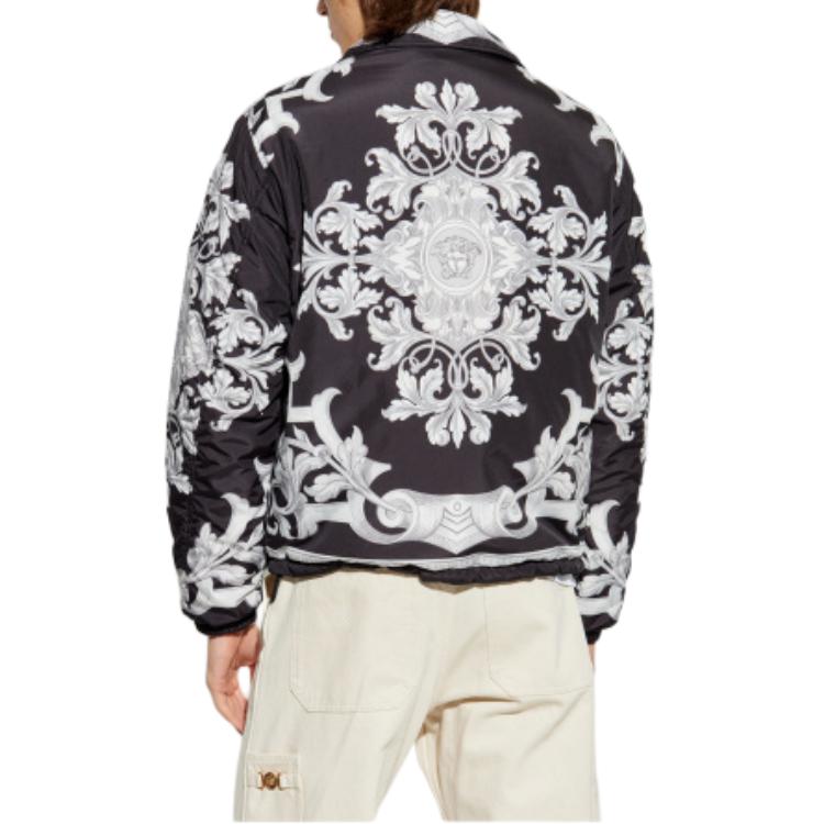 VERSACE  Reversible Patterned Print Long Sleeve Jacket - Black 1020757-1A15060-5B950 圖 6