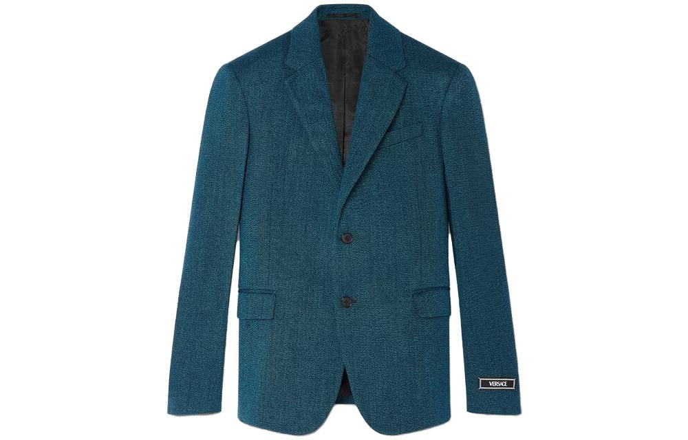 VERSACE  Single Breasted Green Blazer 1010974-1A08899-2BI20