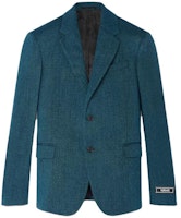 VERSACE Single Breasted Green Blazer 1010974-1A08899-2BI20 VERSACE Single Breasted Green Blazer 1010974-1A08899-2BI20