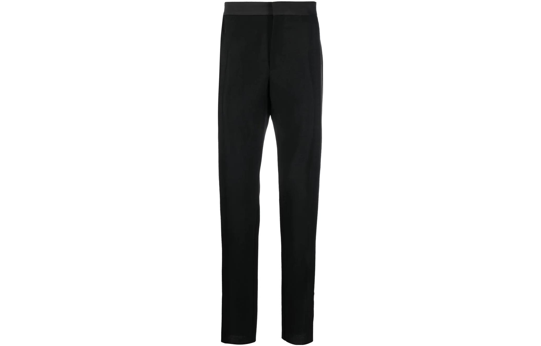 Versace  Slim Fit Embroidered Logo Casual Pants - Black 1006363-1A04317-1B000