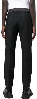 Versace 修身刺繡標誌休閒褲 - 黑色 1006363-1A04317-1B000 Shop Versace 修身刺繡標誌休閒褲 - 黑色 1006363-1A04317-1B000