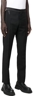 Versace 修身刺繡標誌休閒褲 - 黑色 1006363-1A04317-1B000 Purchase Versace 修身刺繡標誌休閒褲 - 黑色 1006363-1A04317-1B000