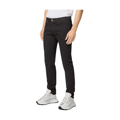 VERSACE Slim Fit Mid-Rise Black Jeans A81832-1A03069-1D040