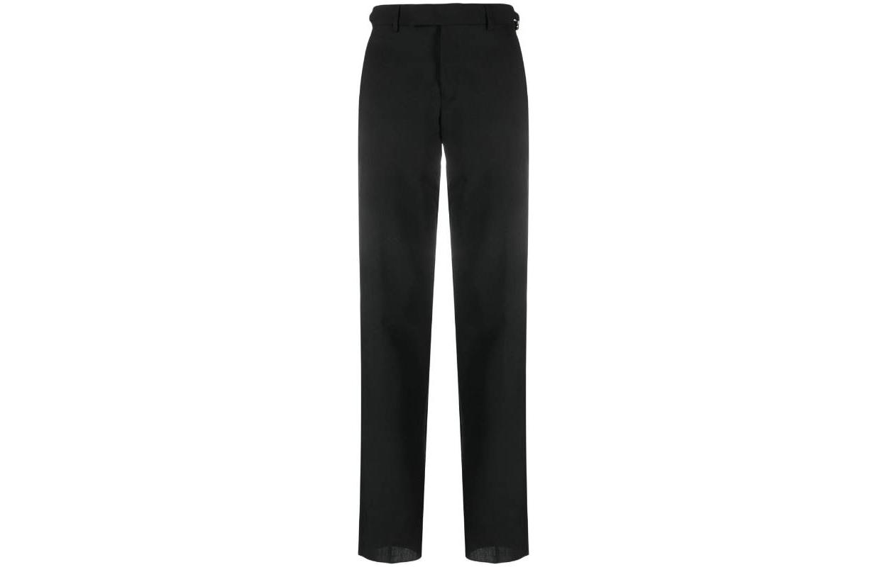Order VERSACE  Slim Fit Mid-Rise Black Suit Trousers with Zipper Closure. 1011439-1A07454-1B000