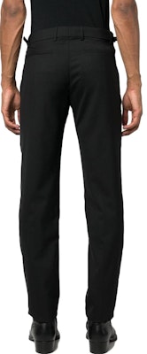 VERSACE Slim Fit Mid-Rise Black Suit Trousers with Zipper Closure. 1011439-1A07454-1B000 Shop VERSACE Slim Fit Mid-Rise Black Suit Trousers with Zipper Closure. 1011439-1A07454-1B000