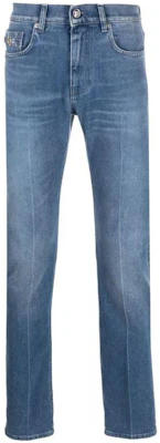 VERSACE Jeans Slim Fit Azul Marino con Lavado Claro y Detalle en Bolsillo 1011693-1A08895-1D520 Order VERSACE Jeans Slim Fit Azul Marino con Lavado Claro y Detalle en Bolsillo 1011693-1A08895-1D520