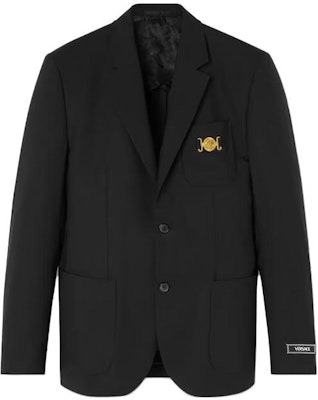 VERSACE Americana Ajustada de Manga Larga con Botones - Negro 10106021A074541B000 Buy VERSACE Americana Ajustada de Manga Larga con Botones - Negro 10106021A074541B000