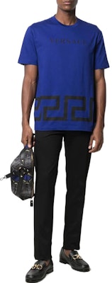 VERSACE Solid Black Casual Gabardine Trousers. A88701-1F00652-1B000 Lookbook VERSACE Solid Black Casual Gabardine Trousers. A88701-1F00652-1B000