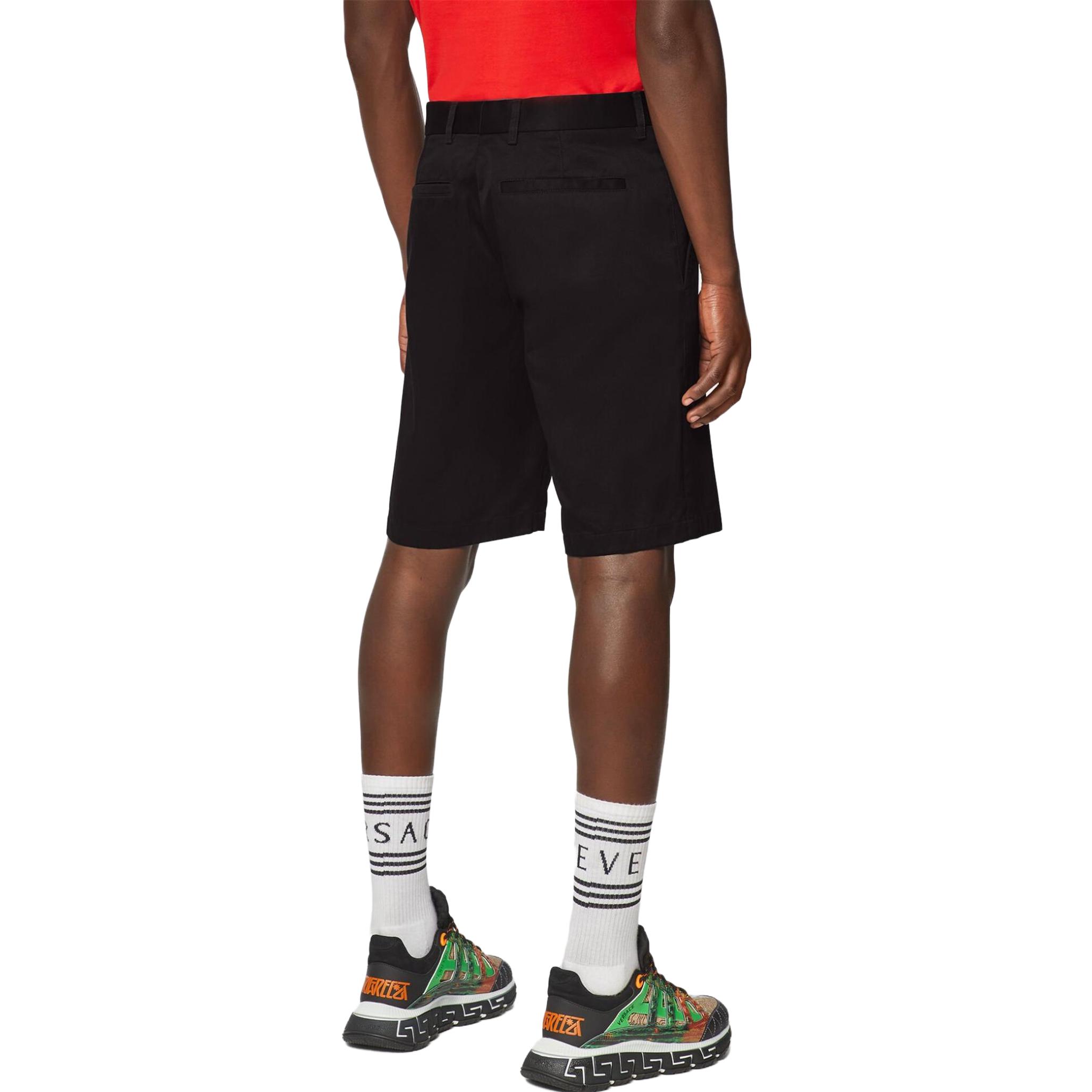 Purchase VERSACE Celana Pendek Santai Polos Patchwork Hitam A89423-A229958-A1008