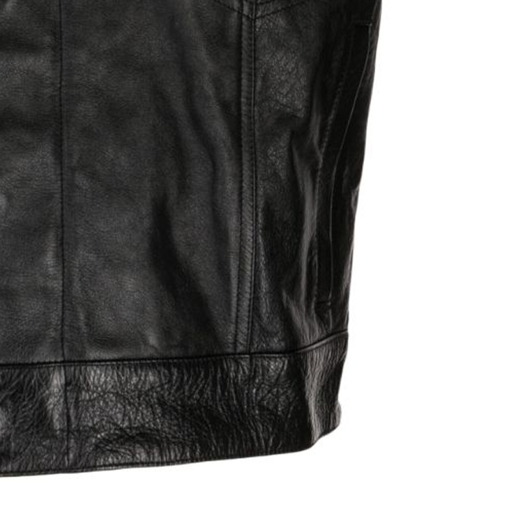 Details for VERSACE Chaleco Negro con Bolsillos y Cuello Mao - Color Sólido 1011027-1A08757-1B000