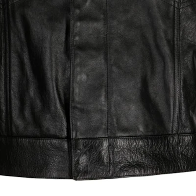 VERSACE Chaleco Negro con Bolsillos y Cuello Mao - Color Sólido 1011027-1A08757-1B000 Sizing VERSACE Chaleco Negro con Bolsillos y Cuello Mao - Color Sólido 1011027-1A08757-1B000