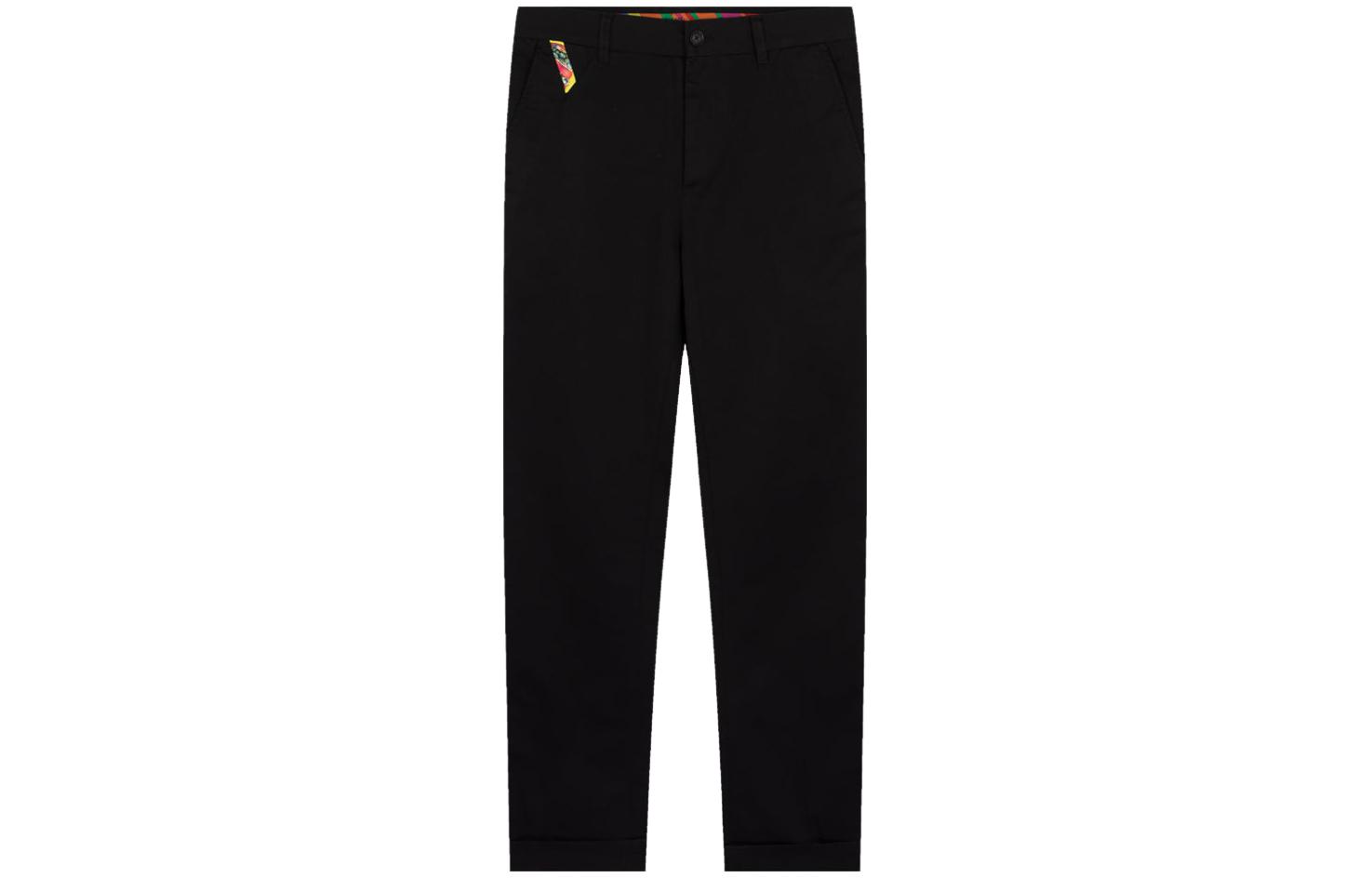Versace  Solid Mid-Rise Casual Pants - Black A89392-A229958-A1008