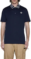 Lookbook VERSACE 純色海軍藍修身短袖POLO衫 A87402-1A01552-1UI20