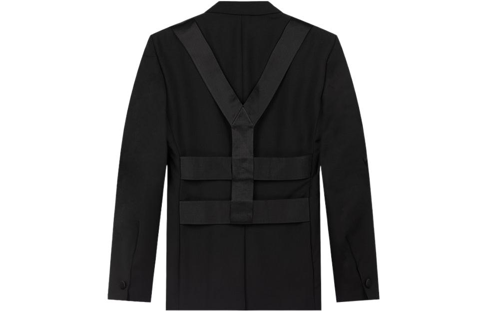 Lookbook VERSACE Blazer Hitam Kasual Lengan Panjang Single-Breasted Solid A84466-A219348-A008