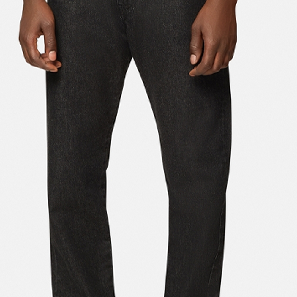 Sizing 베르사체 솔리드 스트레이트 레그 진 블랙 A86452-1F00653-1D040