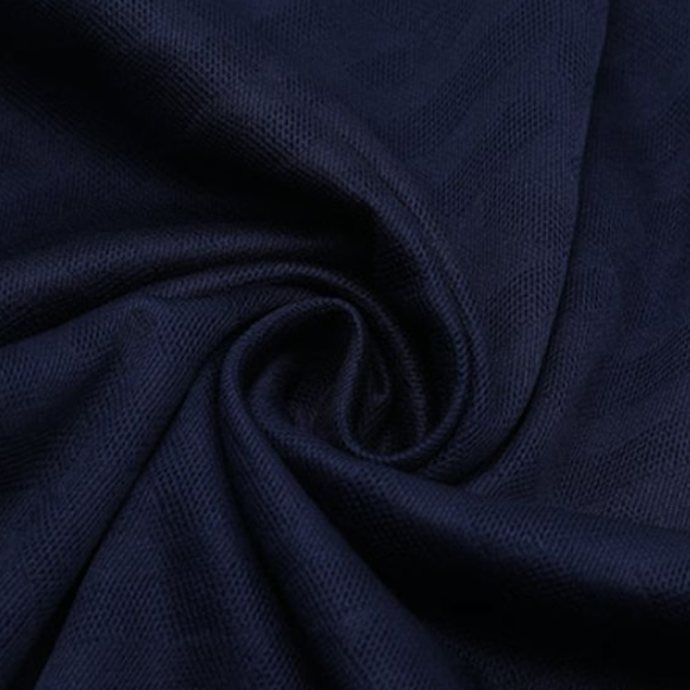 Versace  SS23 Embossed Geometric Pattern Polo Shirt Dark Blue. 1008500-1A06077-1UE40 圖 5