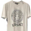 Sizing Versace SS24 White Crewneck T-Shirt with Letter and Graphic Print. 1011861-A230901-2W020