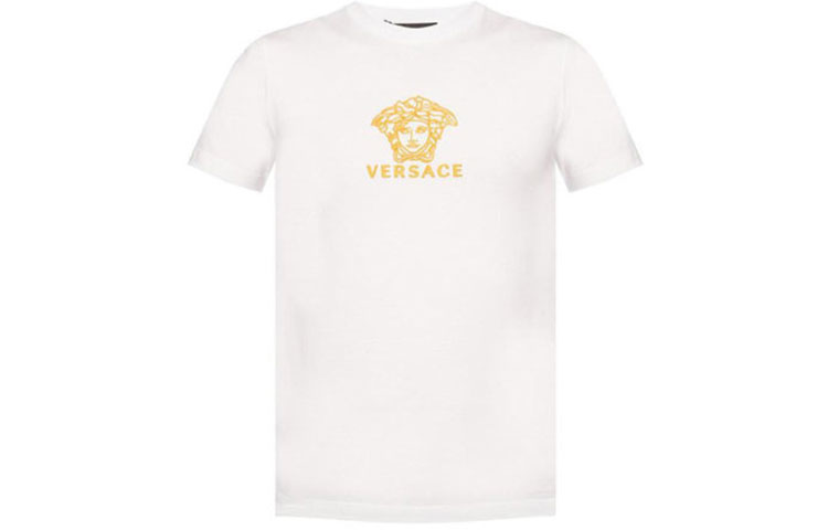 Order VERSACE 白色棉質經典Logo印花圓領T恤 A82396-A224589-A93A