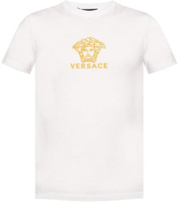 VERSACE 白色棉質經典Logo印花圓領T恤 A82396-A224589-A93A Order VERSACE 白色棉質經典Logo印花圓領T恤 A82396-A224589-A93A