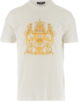 VERSACE White Cotton Graphic Print Crewneck T-Shirt 1006430-1A04137-1W010 VERSACE White Cotton Graphic Print Crewneck T-Shirt 1006430-1A04137-1W010