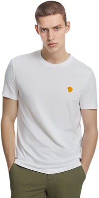 베르사체 화이트 크루넥 티셔츠 솔리드 패턴 프린트. 1008481-1A08489-1W000 Purchase 베르사체 화이트 크루넥 티셔츠 솔리드 패턴 프린트. 1008481-1A08489-1W000