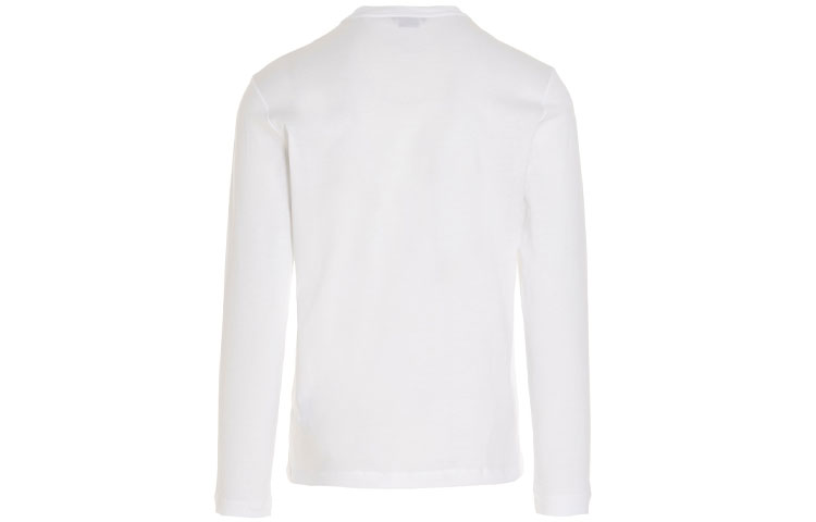 Lookbook VERSACE  White Graphic Logo Print Long Sleeve Relaxed Fit Tee 1004229-1A02800-1W000