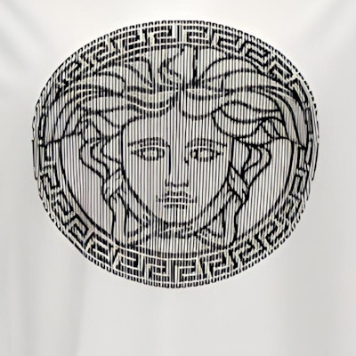 Versace 白色圖案印花圓領休閒短袖T恤 1013302-1A10721-1W000 Details for Versace 白色圖案印花圓領休閒短袖T恤 1013302-1A10721-1W000