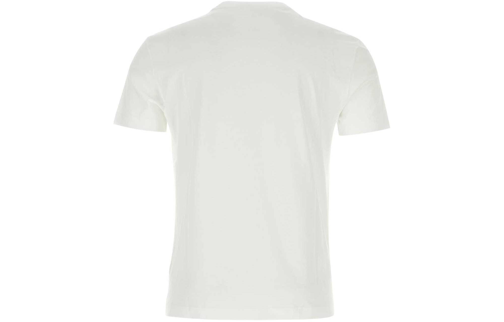 Lookbook VERSACE  White Logo Print Crew Neck T-Shirt 1014226-1A10088-1W000