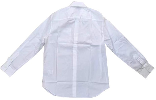 VERSACE Baju Putih Lengan Panjang dengan Cetakan Logo dan Rekaan Single-Breasted A87415-A232105-A1001 Lookbook VERSACE Baju Putih Lengan Panjang dengan Cetakan Logo dan Rekaan Single-Breasted A87415-A232105-A1001