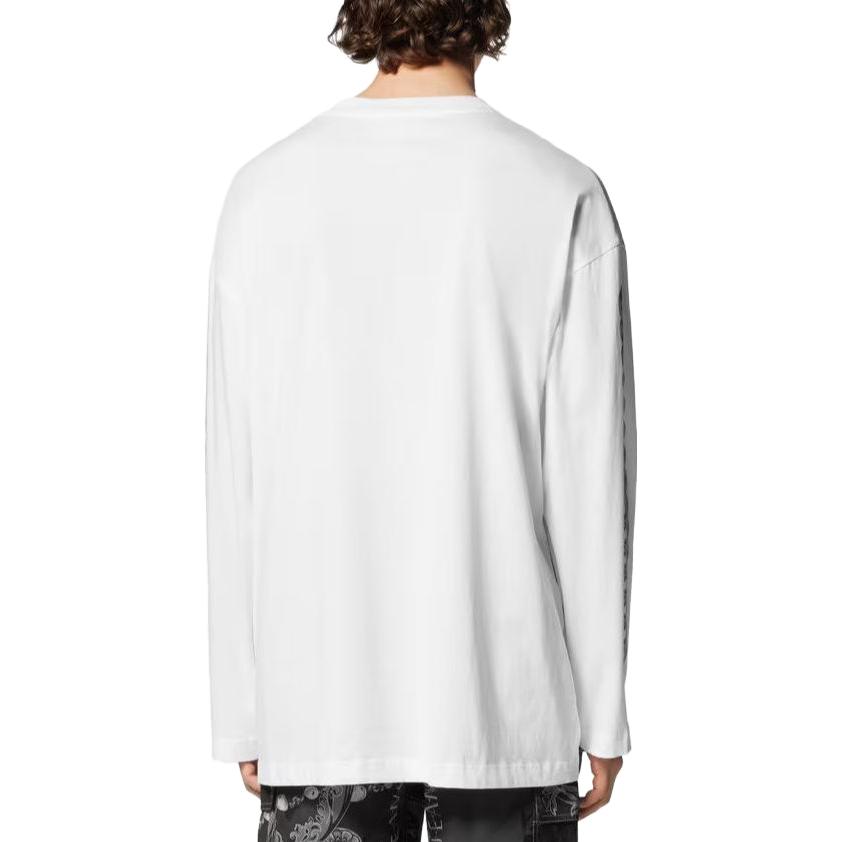 Purchase VERSACE 白色長袖T恤 字母Logo印花設計。 E75GAHF03-ECJ00F-E003