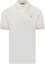 Buy ヴェルサーチ 白 ストライプ ポイントカラー スリムフィット 半袖 ポロシャツ 1013910-1A09860-1W000