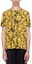 Buy VERSACE Yellow Logo Print Crewneck Loose Fit Short Sleeve T-Shirt. 1000959-1A11188-5B010