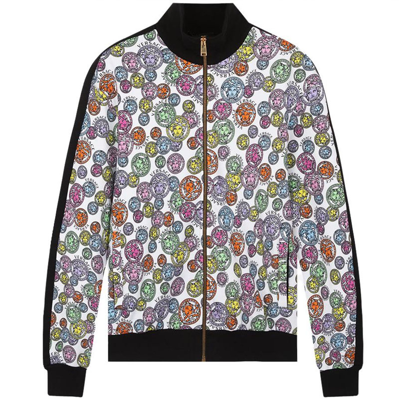 Versace All-Over Logo Print Jacket Multicolor A88716-1F00677-5W000